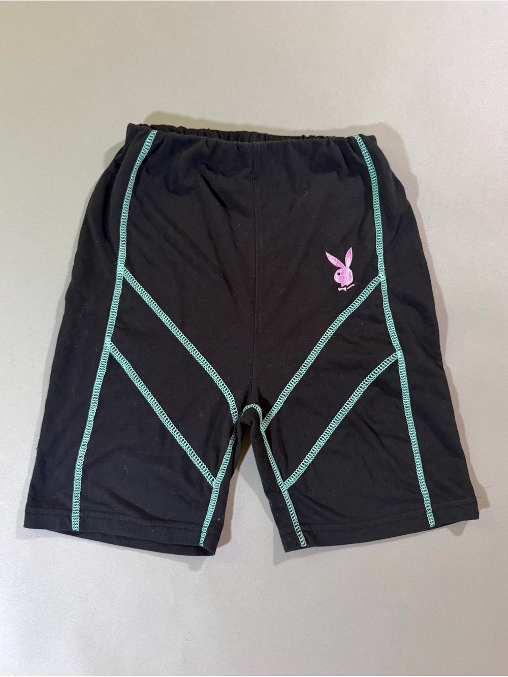 Playboy Biker Shorts w/Contrast Stitching